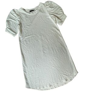 VitaminA Ivory Crewneck Puff Sleeve Dress Swim Cover Up, 38*1  / US 2 ?